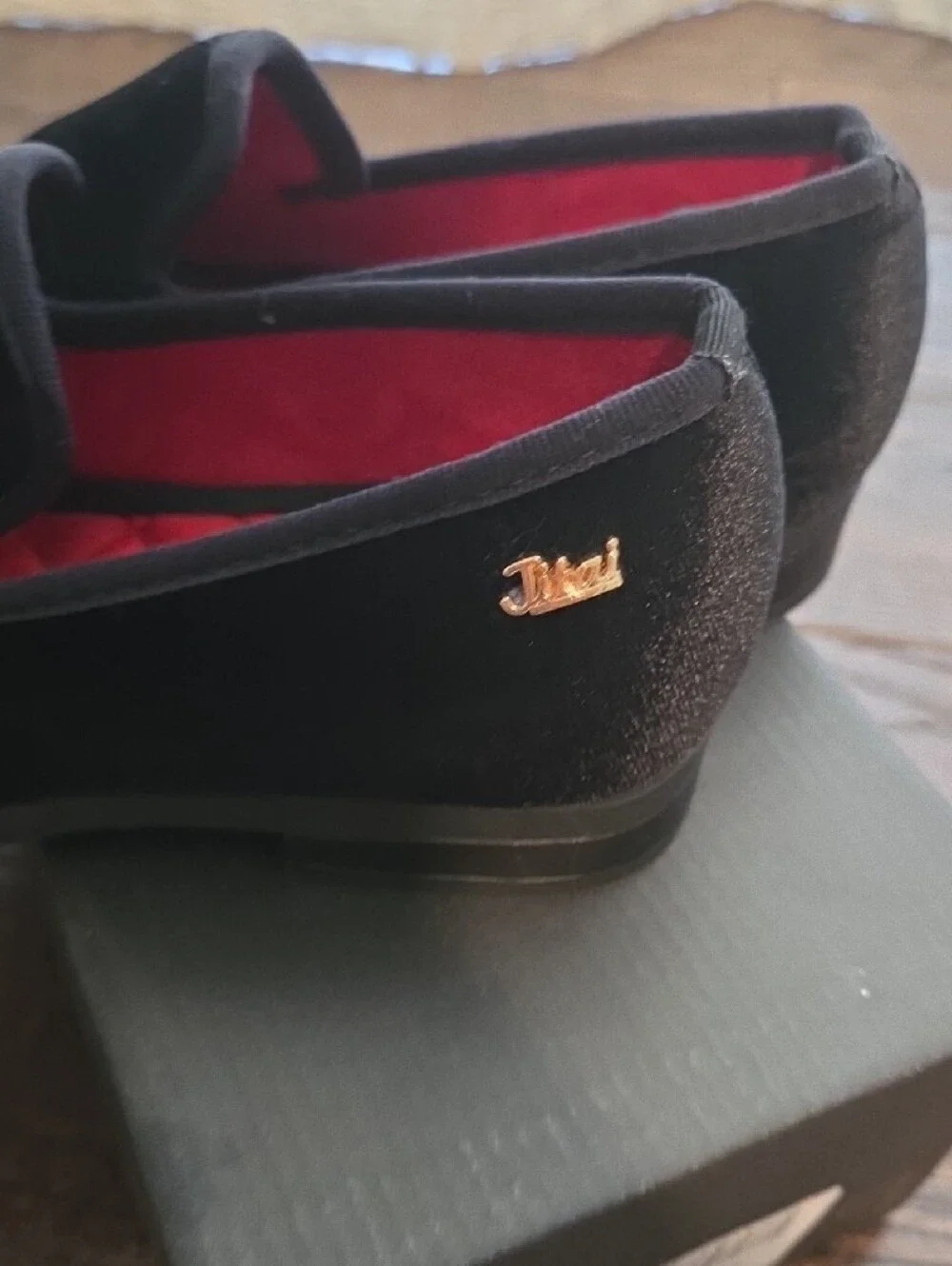 Black Velvet Slip-On Boy's Loafers/Tuxedo Shoes